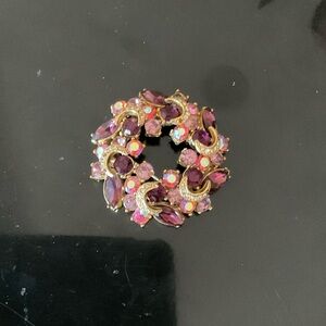 Elegant Purple Brooch
